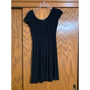 Karen Kane Black Ruched Knit Dress